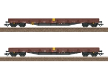 Trix 24431 - H0 - 2-tlg. Set Niederbordwagen Res-x, DB AG, Ep. VI